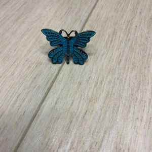 Blue Butterfly Ring